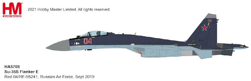 Suchoi Su 35S Flanker E Red 04 RF 95241 Russian Air Force Aerobatic