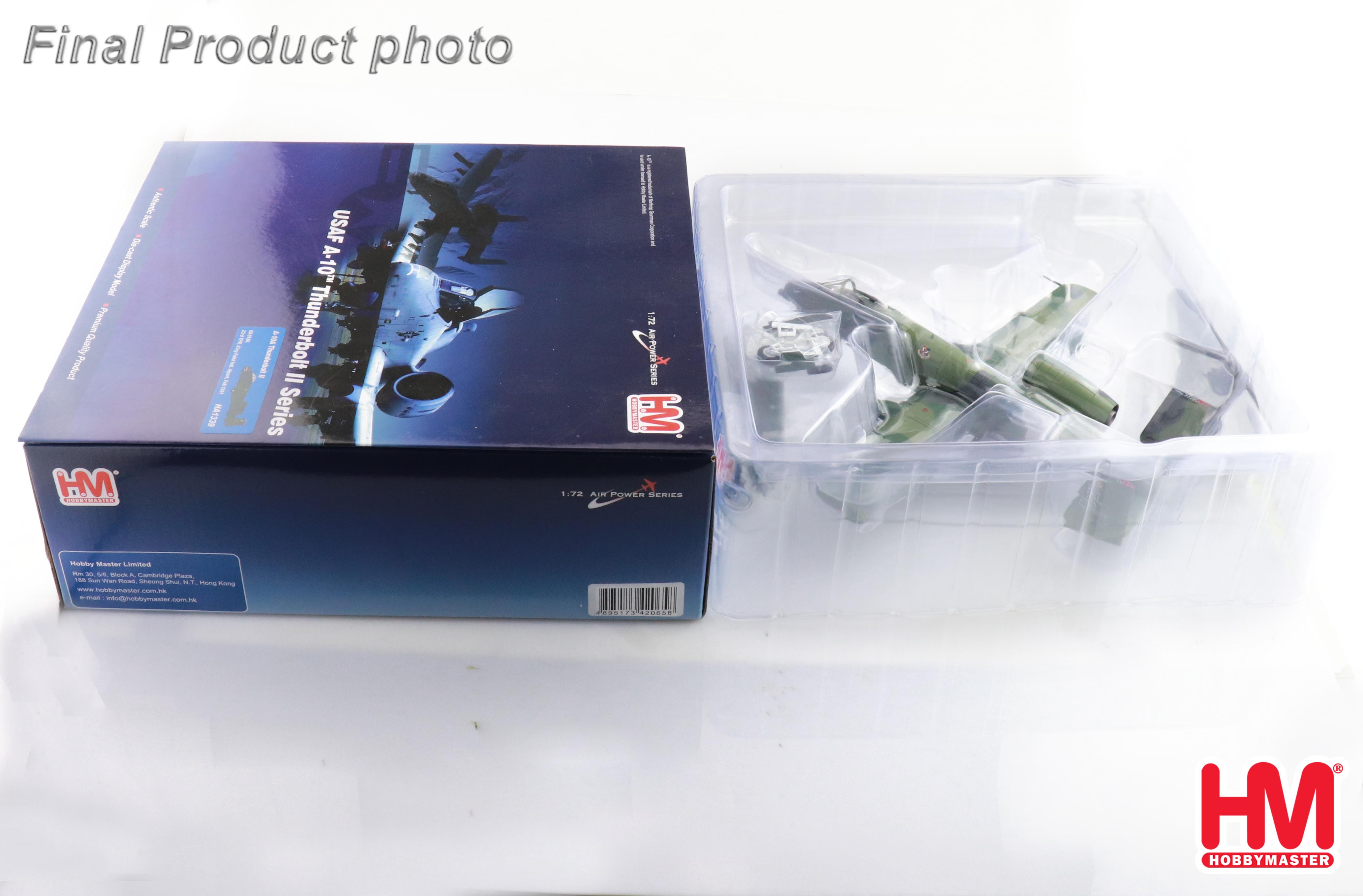 Modello Aereo Hobby Master 1:72 A-10A Thunderbolt II - USAF 23° TFW - Diecast Metal, HA1339