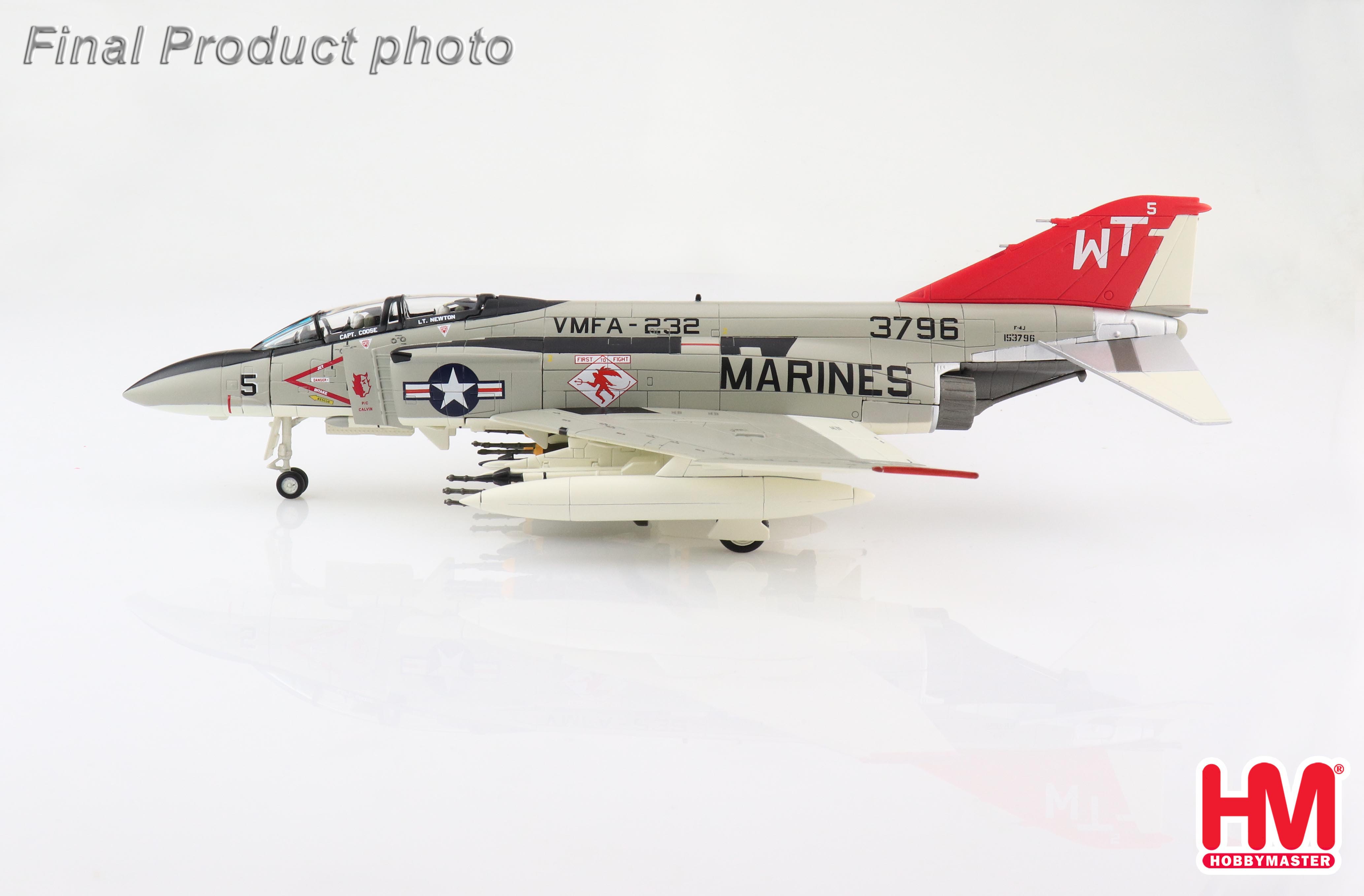 Avion F-4J Phantom II USMC – Échelle 1/100 – Red Devils 1972 – Collection Combat Planes – HACHETTE