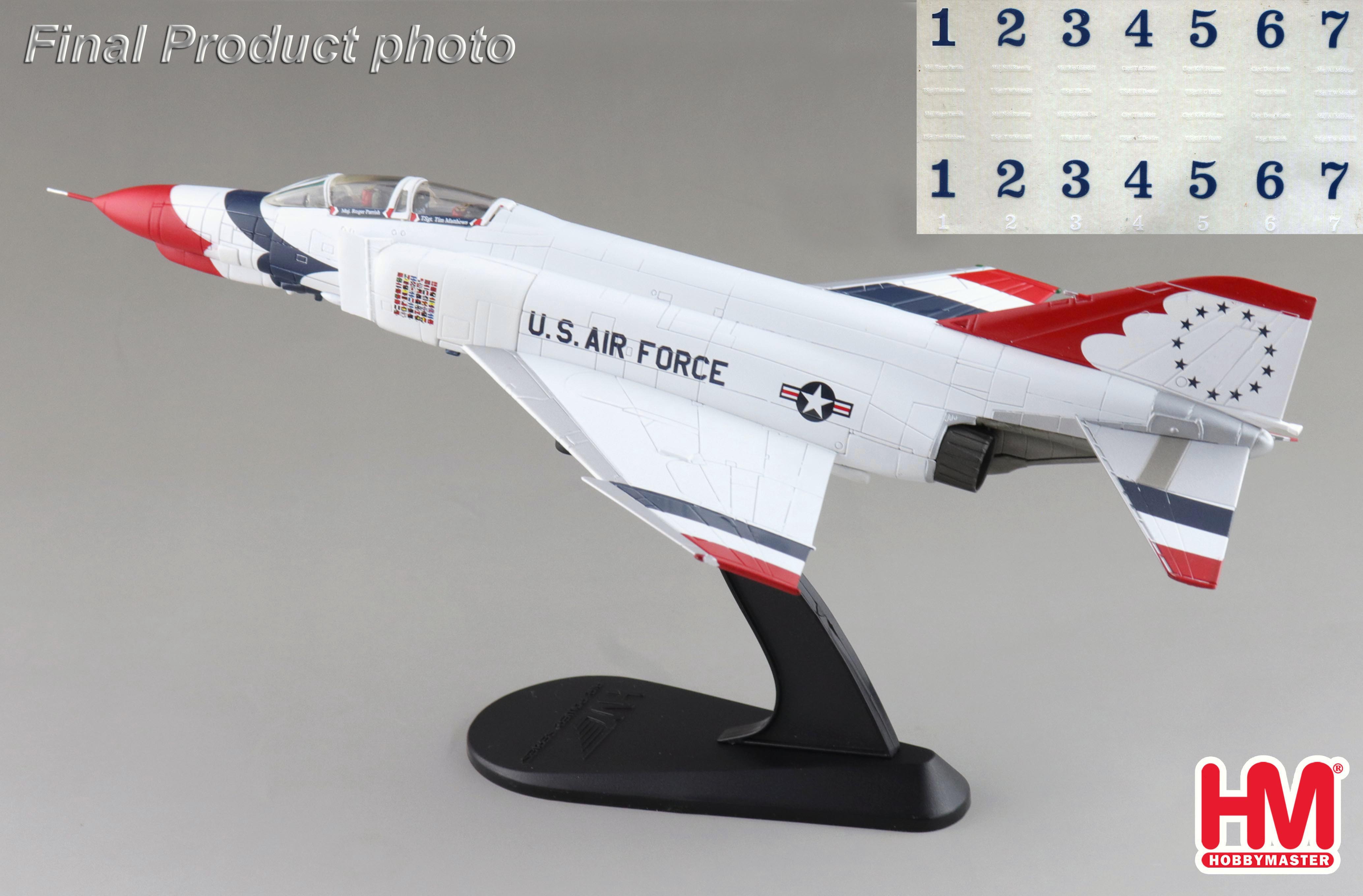 F-4E Thunderbirds USAF, 1973/74 season (w/decals for No.1 to 7 planes)