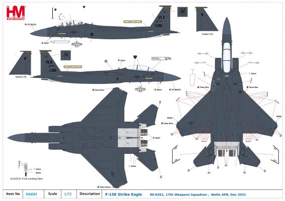 F-15E Strike Eagle 900261, 17th WPS, Nevada, 3rd Dec 2021