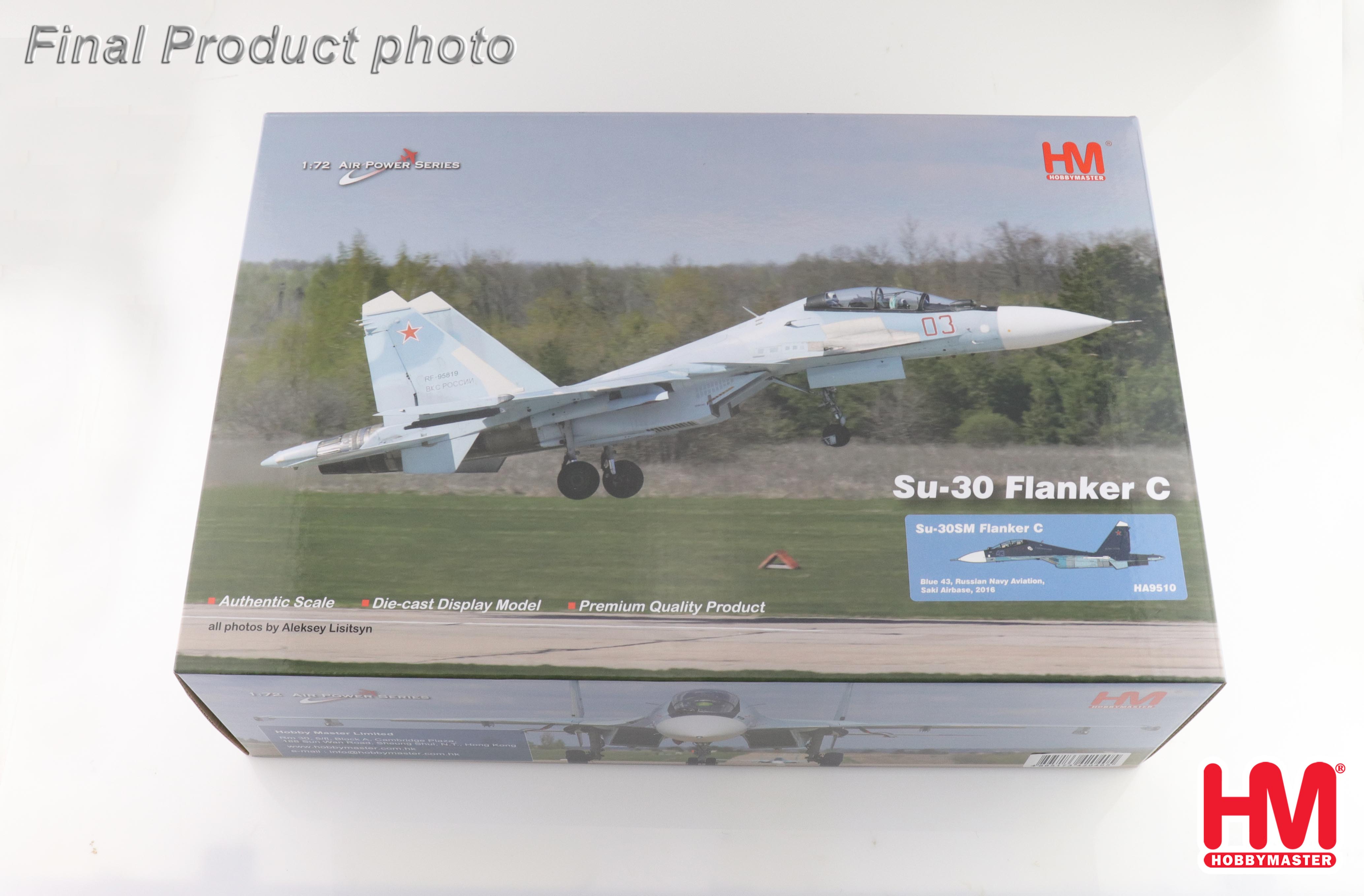 Hobby Master HA9503, Su-30SM Russian Knights Blue 34, RF-81705, 1:72