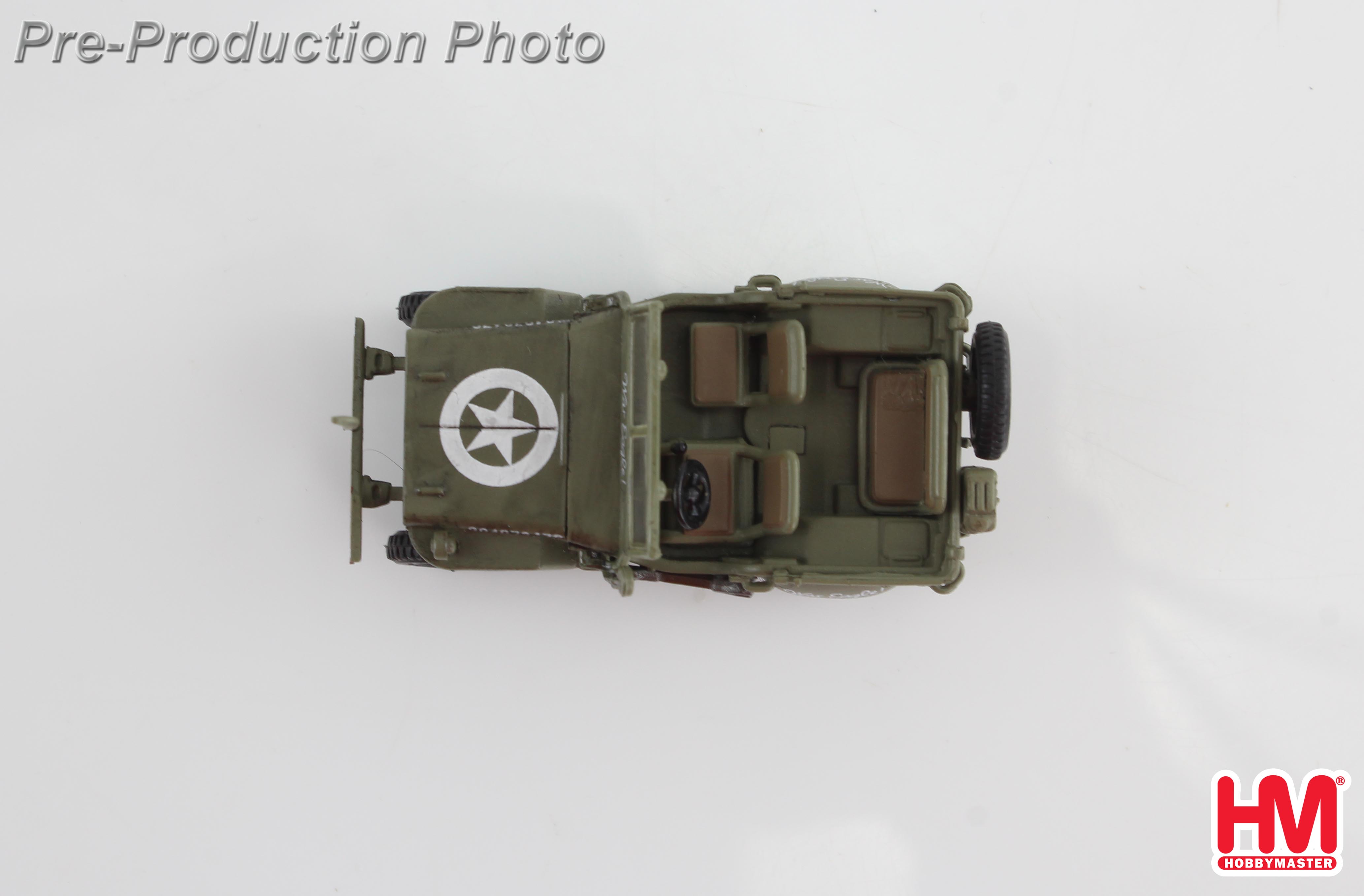 Maquette 1/72 Hobby Master - Jeep Willys "War Eagle!" Du Général Patton 1945 - édition Limitée